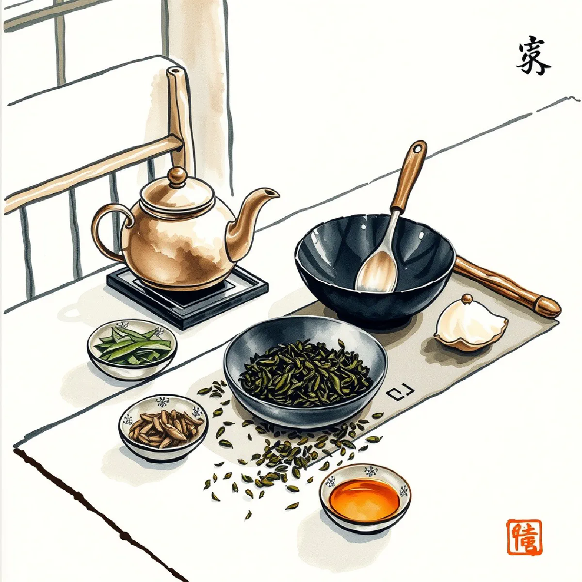 A Beginner's Guide to Tea Cuisine illustration