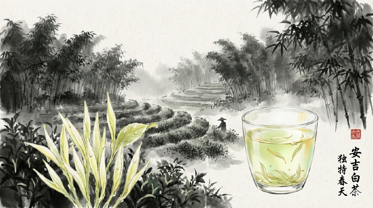 Anji Bai Cha (Anji Baicha) illustration
