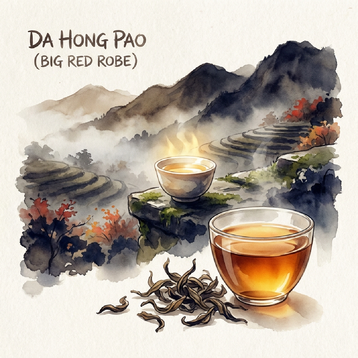 Da Hong Pao (Big Red Robe - 大红袍) illustration