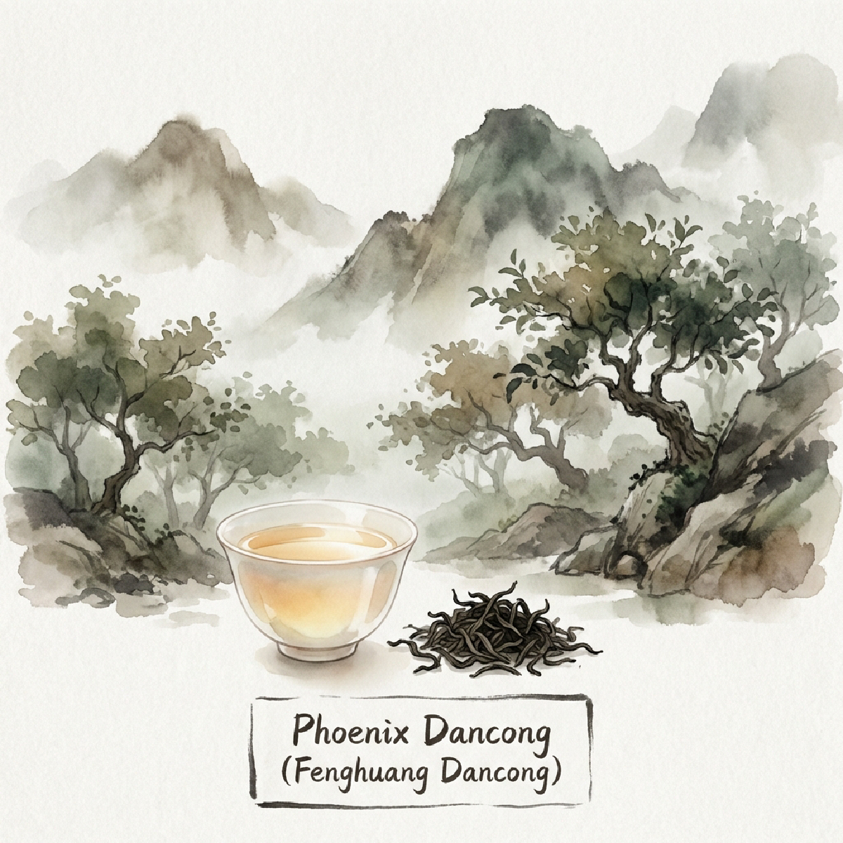 Phoenix Dancong (Fenghuang Dancong - 凤凰单丛) illustration